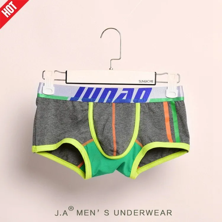 New Men's Underwear Fashion Sexy Men Boxer Gay Cotton Brand Men's