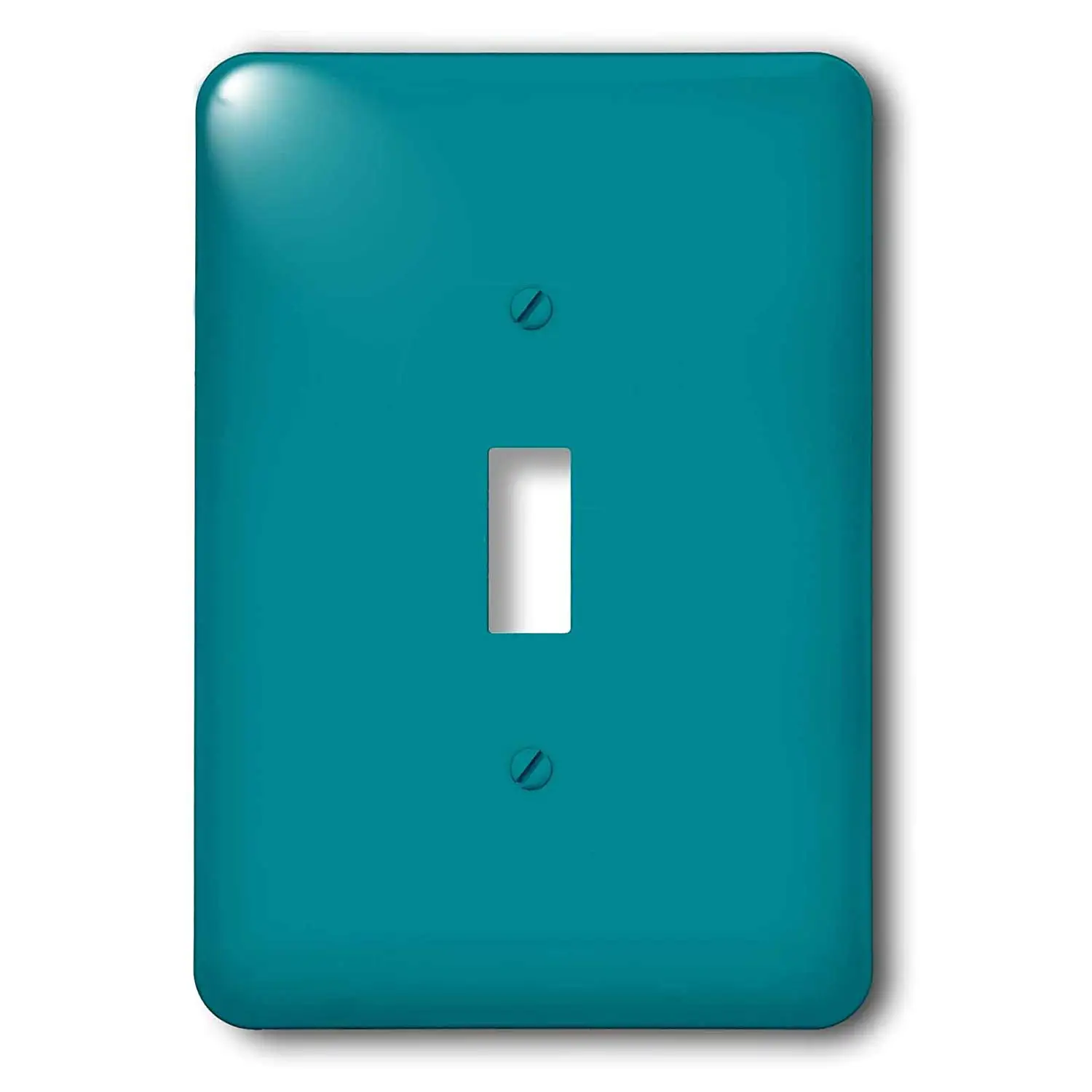 3dRose lsp_159850_1 Plain Teal Blue Simple Modern Contemporary Solid One Single Color Turquoise Blue-Green Single Toggle Switch