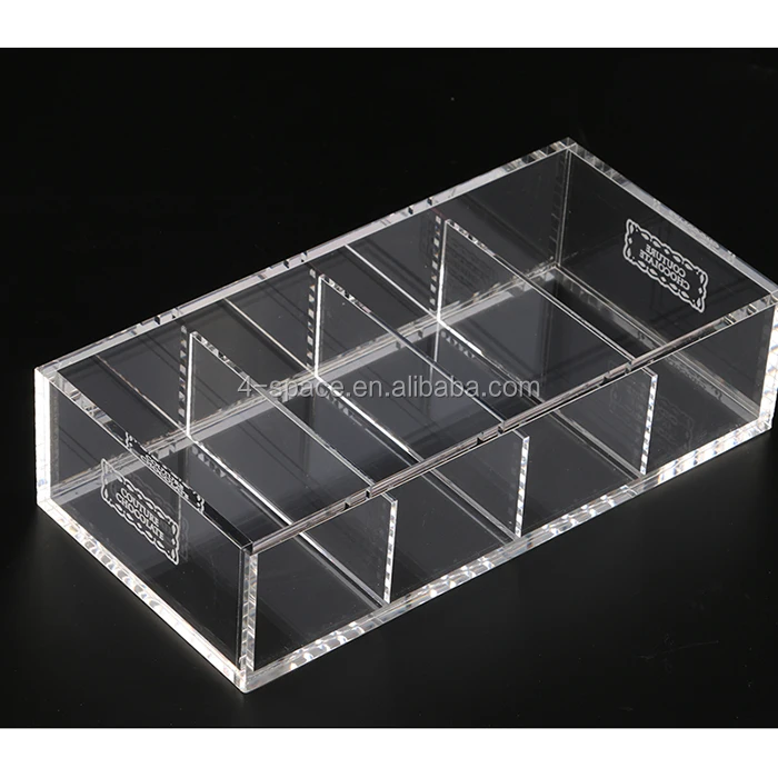 Customized Acrylic Chocolate Package Box For Gifts Handmade Plexiglass