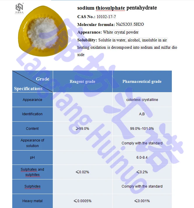 chemical formula na2s2o3.5h2o sodium thiosulfate pentahydrate ar grade