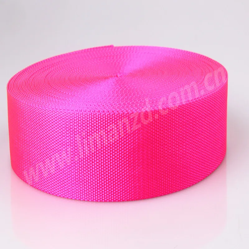 pink nylon webbing
