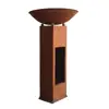 Large burning capacity Wood or charcoal High-heat enabled Rustic Fire pit