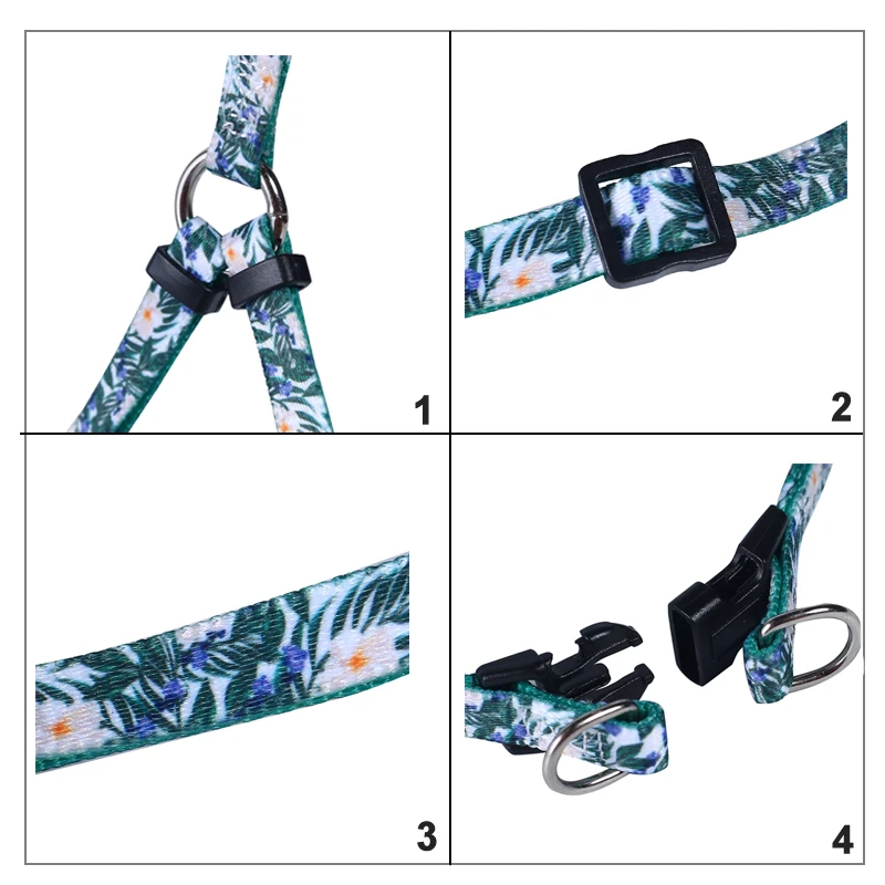 Heat Transfer Custom Dog Harness And Leash Pattern For Puppy
