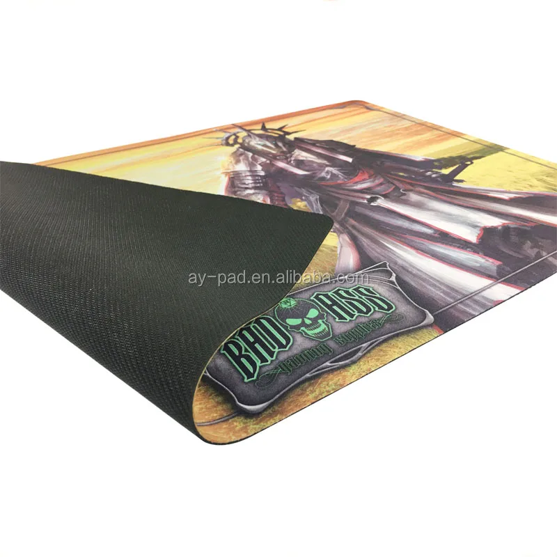 Custom Rubber Toy Poker Table Mahjong Playing Mat Neoprene Rubber Fabric Playmat Big Size Desk