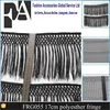 2016 loop fringe Polyester Long Fringe Trim FRG055 Wholesale Black Fringe