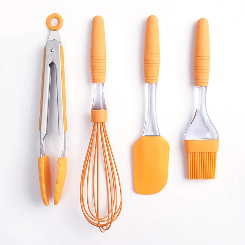 Snap On Grill Set Silicone Bbq Tools With Food Tongs Spatula Brush Bbq Tools With Food Tongs Spatula Brush