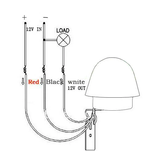 Light control sensor photocell схема подключения