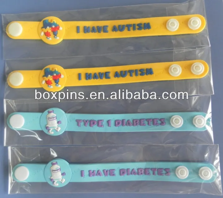 I Have Autism Diabetes Soft Pvc Bracelets Silicone I Have Autism Diabetes Soft Pvc Bracelets Silicone Awareness Bracelet Product On Alibaba