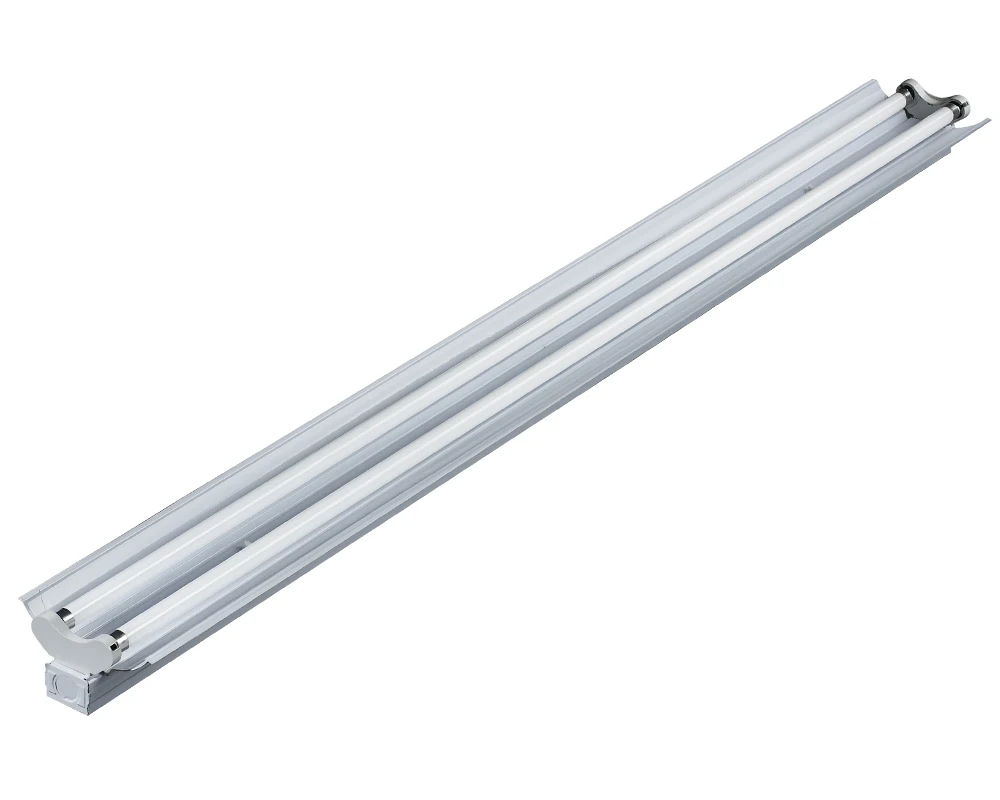 Airplane head led 2*60 twin tube fluorescent batten light fitting with reflector 5ft length