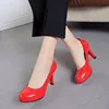 Fashion new design patent mirror candy colors sweet leather stilettos high heels pump women dress shoes