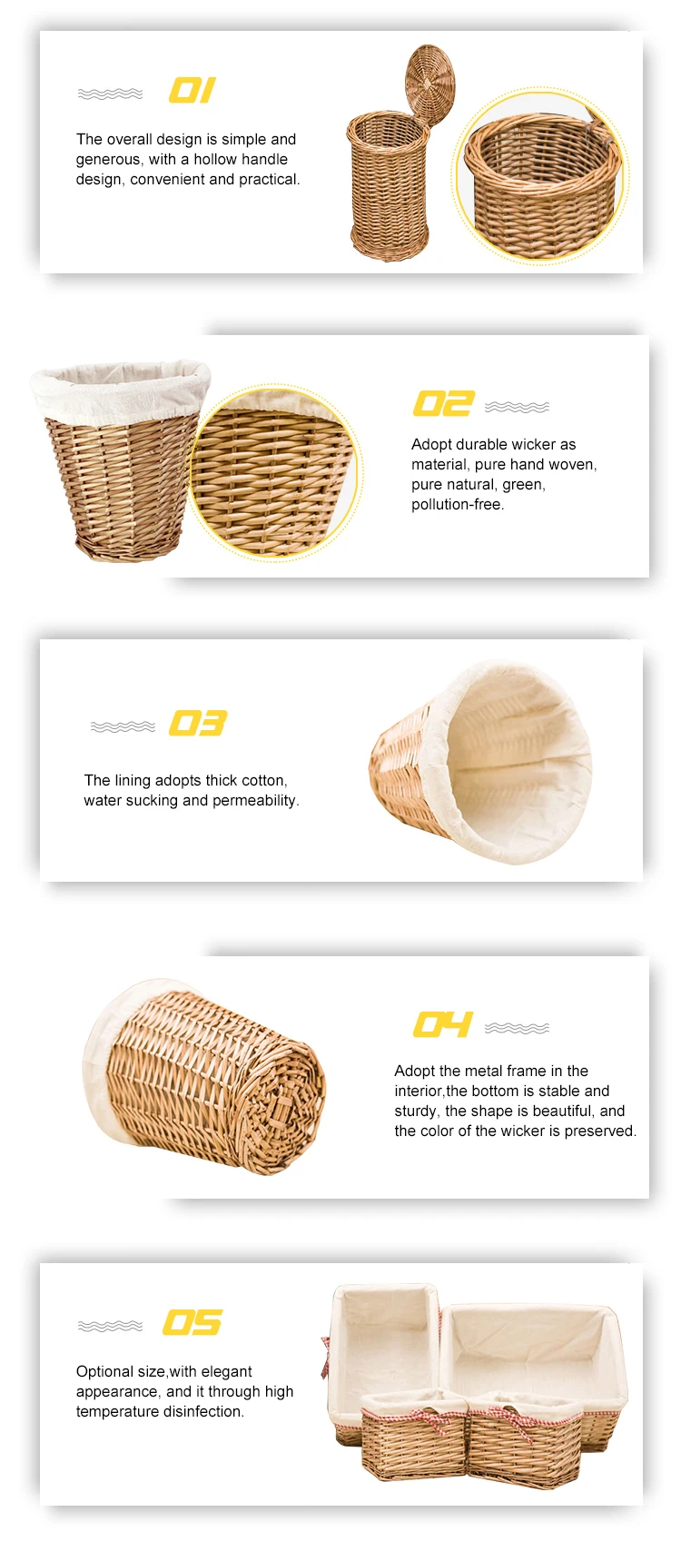 wholesale gift basket wicker storage basket