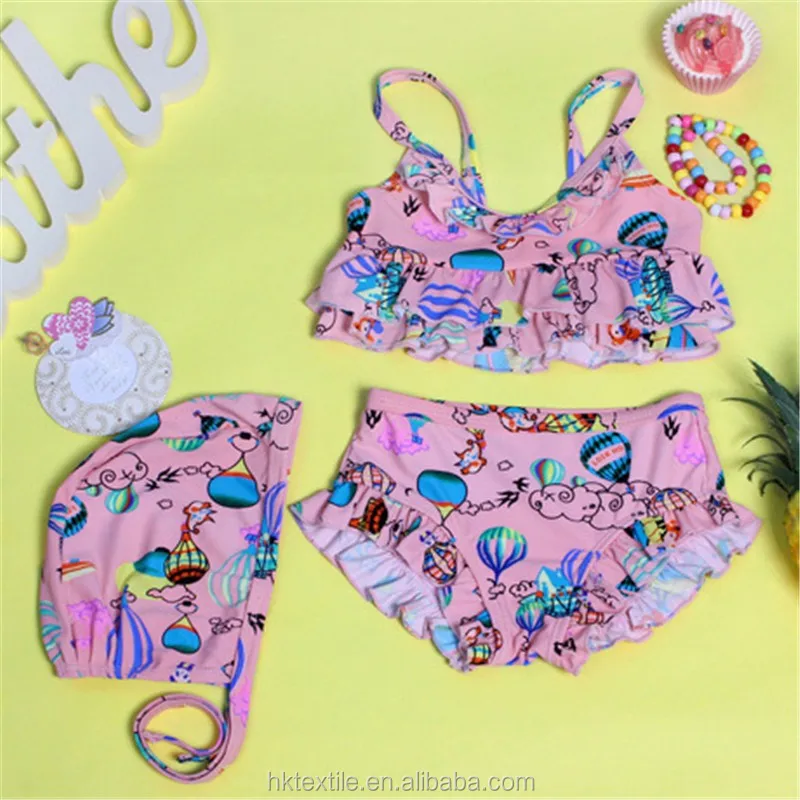 Wholesale Little Young Girls Swimwear Two Pieces Bikini 2018 Kids New ...