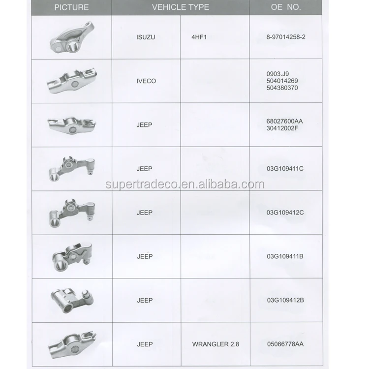 Auto Parts Valve Train Rocker Arm For Nissan Ka24e D21 Engine Parts Oem