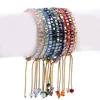 Fashion Multi Color Crystal Bracelet Hand-woven Square Crystal Beads Bracelets & Bangles Women Jewelry