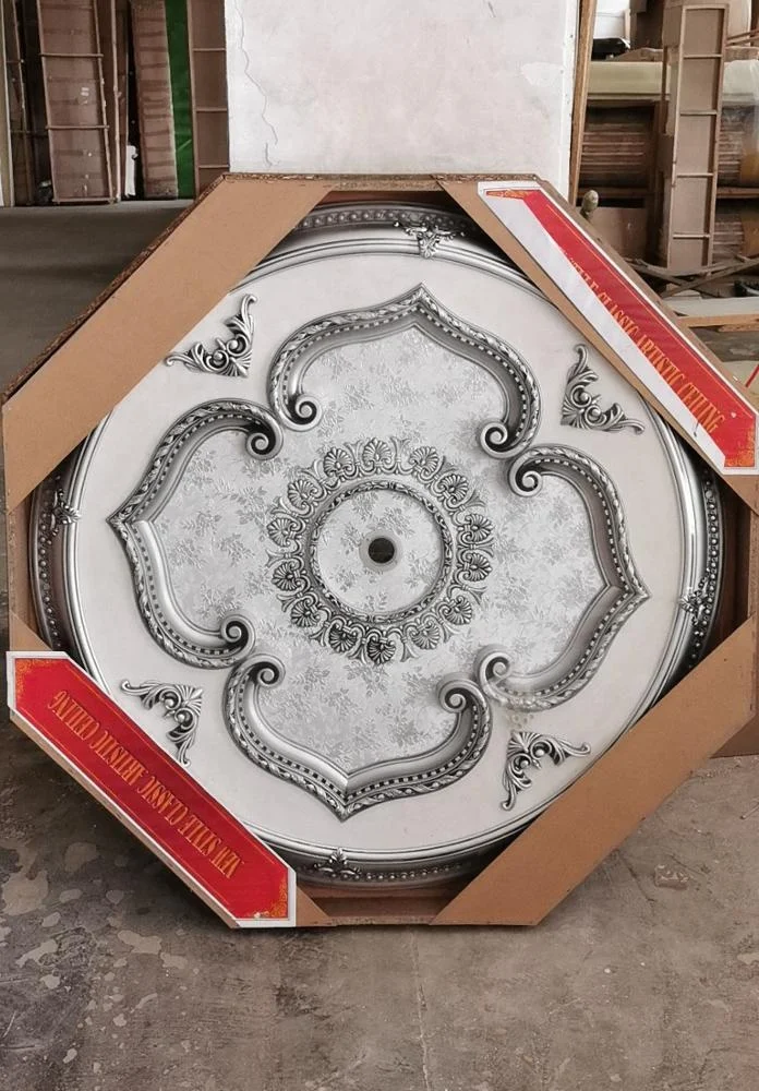 Multicolor Pu Ceiling Medallion Mold Decorative 3d Ceiling Board