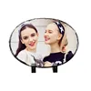 Sublimation oval egg shape rock slate photo frame 15*20cm MK06