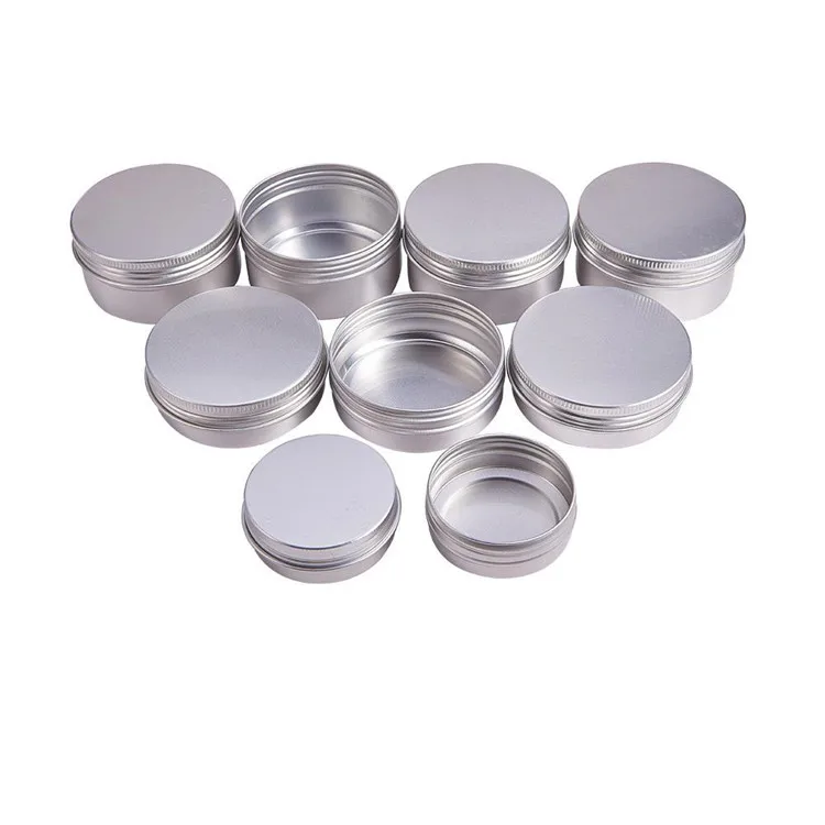 60g Aluminum Jar 60 Ml Metal Tin With Screw Lid Candle Jar - Buy 60g ...