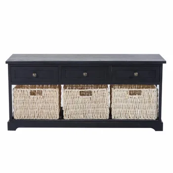 Wooden Frame Chic Entryway Spongio Cushion Shoes Storage Bench
