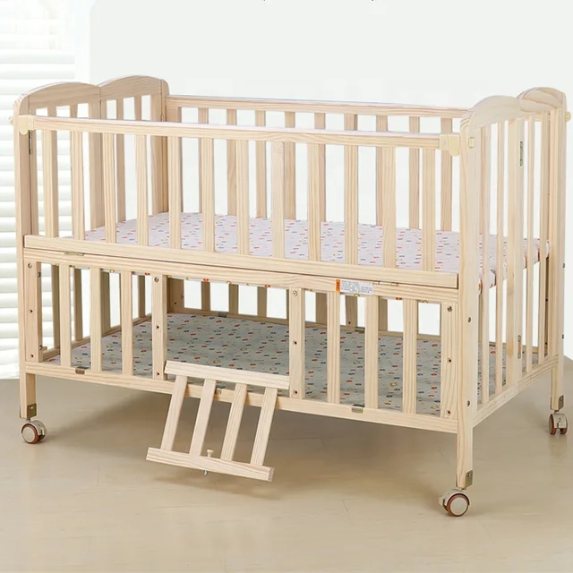 Detachable Portable Baby Travel Crib Parts Wooden Baby Crib For