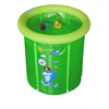 Safety and eco-friendly circle inflatable bath tub for both baby and adult
