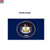 Silk Printed Polyester Flags For Utah Flags Banners