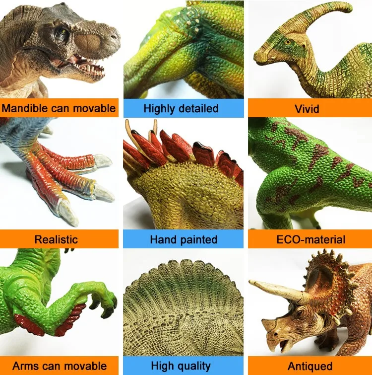 Wholesale mixed shantou plastic dinosaur toys for souvenir