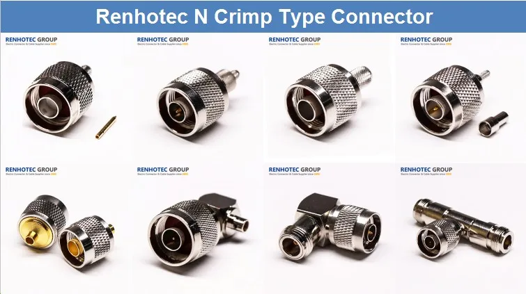 Renhotec High Quality N Male Connector Clamp Type For Rg58 Rg6 Rg59 ...