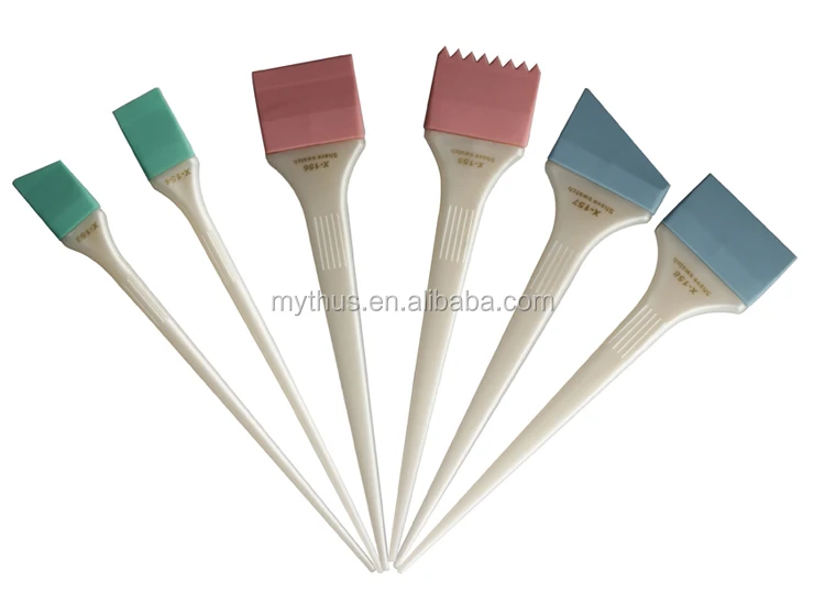 Various Shape Professional Hair Coloring Mixing Tools Set Silicone Head