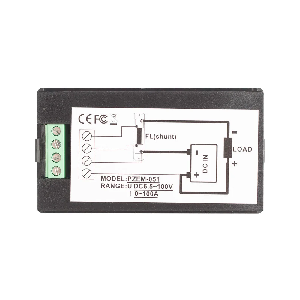 Dc 6.5100v 0100a Lcd Display Digital Current Voltage Power Energy