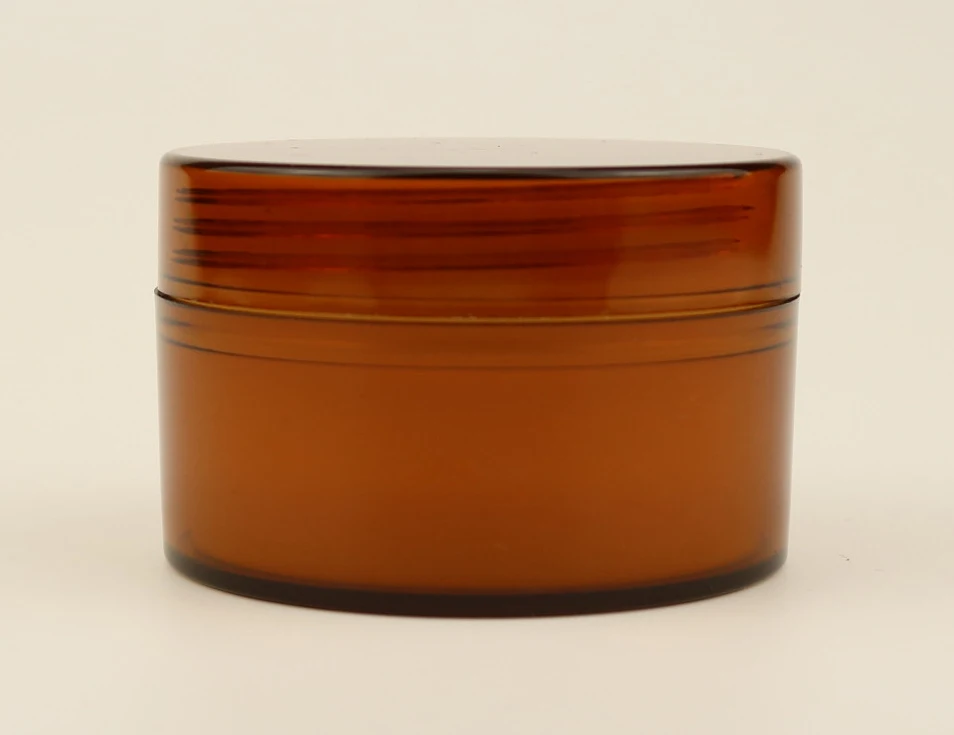 50g Cosmetics Dark Plastic Jar Brown Cream Plastic Jar With Screw Top