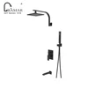 Wholesale Brass Bathroom Wall-mount Gold Black Taps Shower Mixer Bath Tap