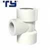 Water System PVC Female 2 Inch Reducer Tee Pipe Fittings Reducer Three Way