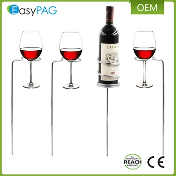 Outdoor Picnic Garden Beach Wine Rack Beverage Holder Outdoor Picnic Garden Beach Wine Rack Beverage Holder