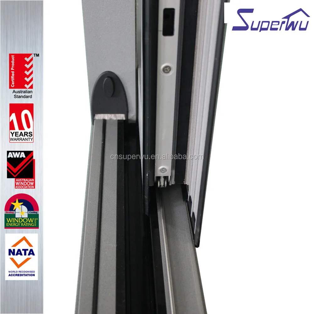 AAMA standard glass aluminum lift sliding door as security door