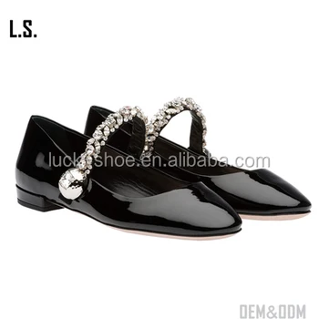 black ballerina shoes with ankle strap