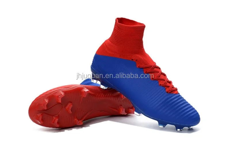 different coloured football boots