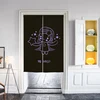 Custom High Quality Popular Digital Printing Canvas Door Curtain For Kitchen Living Room Shower