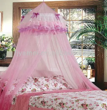 girls pink bed canopy