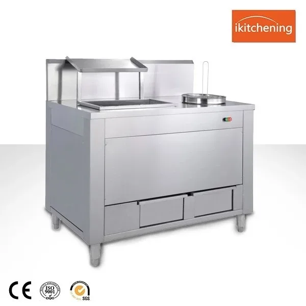 Commercial Island (ce) Stainless Steel Kitchen Center Island Fast Food