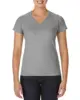 Fashion V-neck Cotton Blank Sublimation Plain Women's T-shirt for printing logo