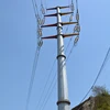 450mpa a36 electric power overlap connection transmission line steel pole tower