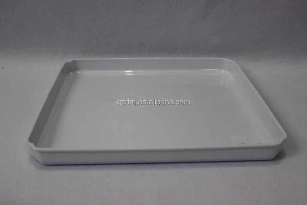 Rectangle Melamine White Serving Tray