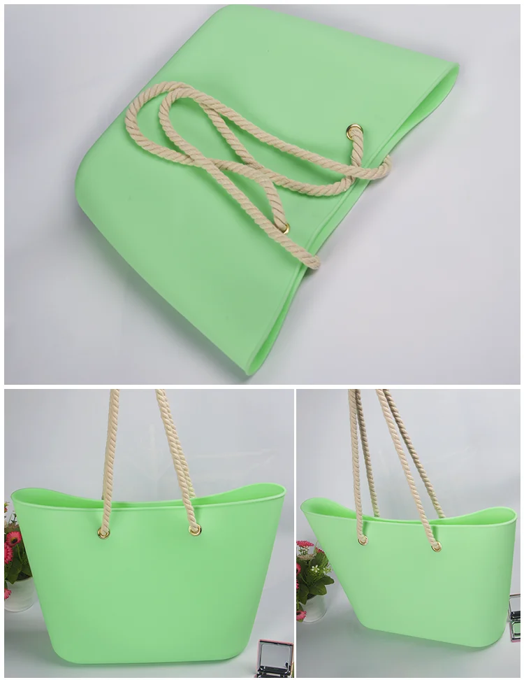 New design comfortable storage silicone tote work Bags Ladies Handbags 15