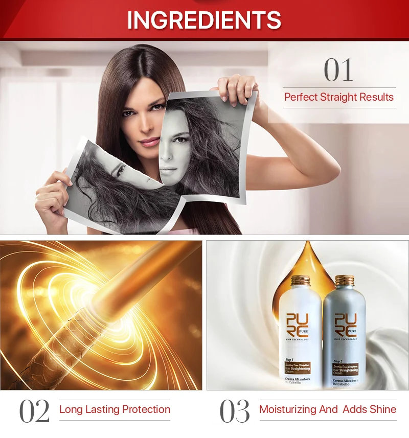 Beauty Product Hair Rebonding Cream For Hair Cosmetics Wholesale Permanent Hair Straightening