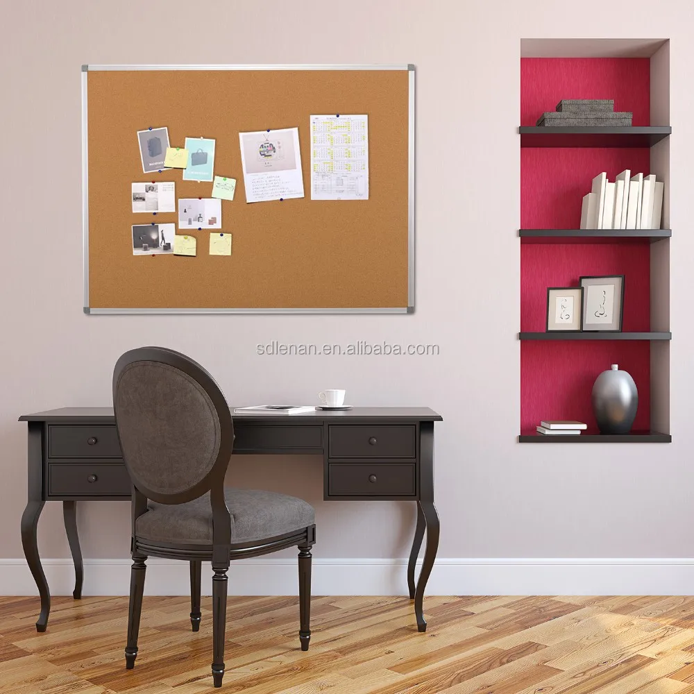 Hot Sale Aluminum Frame Cork Notice Board Message Corkboard Wall