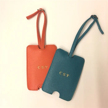 Customized Saffiano Leather Travel Bag Luggage Tag Drawer Name Label Tags Product On Alibaba