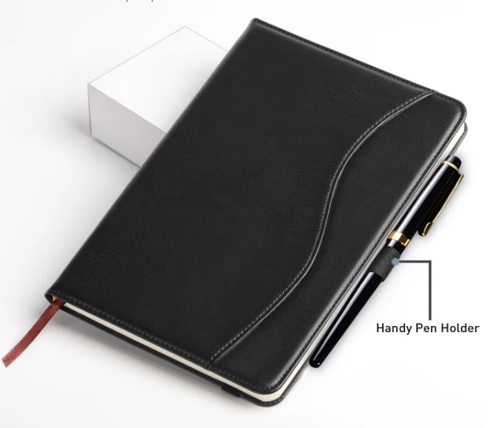 A5business Notebook High Quality Notepad Synthetic Leather Cover Pocket ...