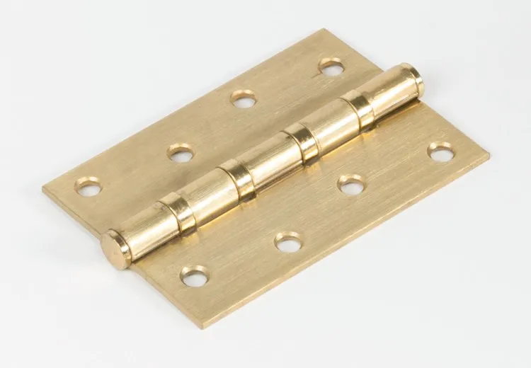 Modern European 4''x3'' Brushed Brass Door Hinge With 4 Bearing Buy
