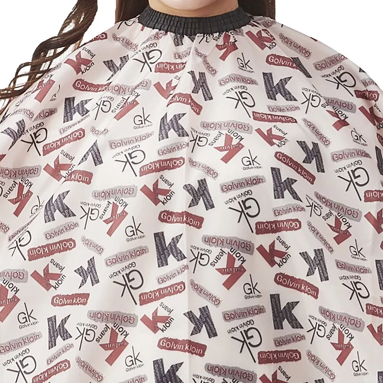 High Quality Popular Women Professional Trspatrarent Barber Cape Letter