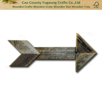 Vintage Decorative Arrows Barn Wood Display Sign Wood Arrows Signs